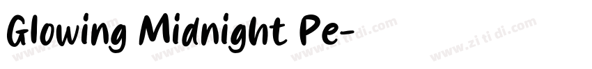 Glowing Midnight Pe字体转换